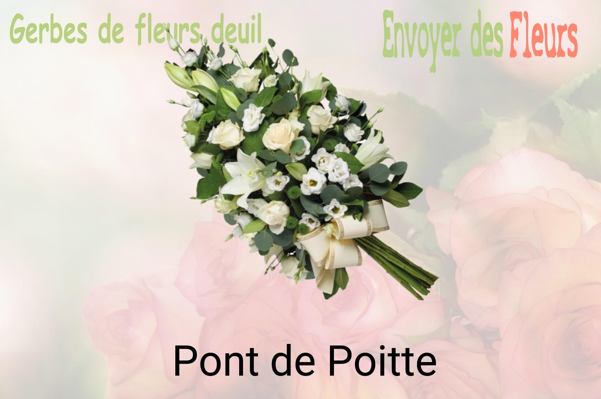 Gerbe de fleurs de deuil livrée à Pont-de-Poitte